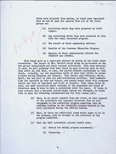 National Council of Negro Women, 1948