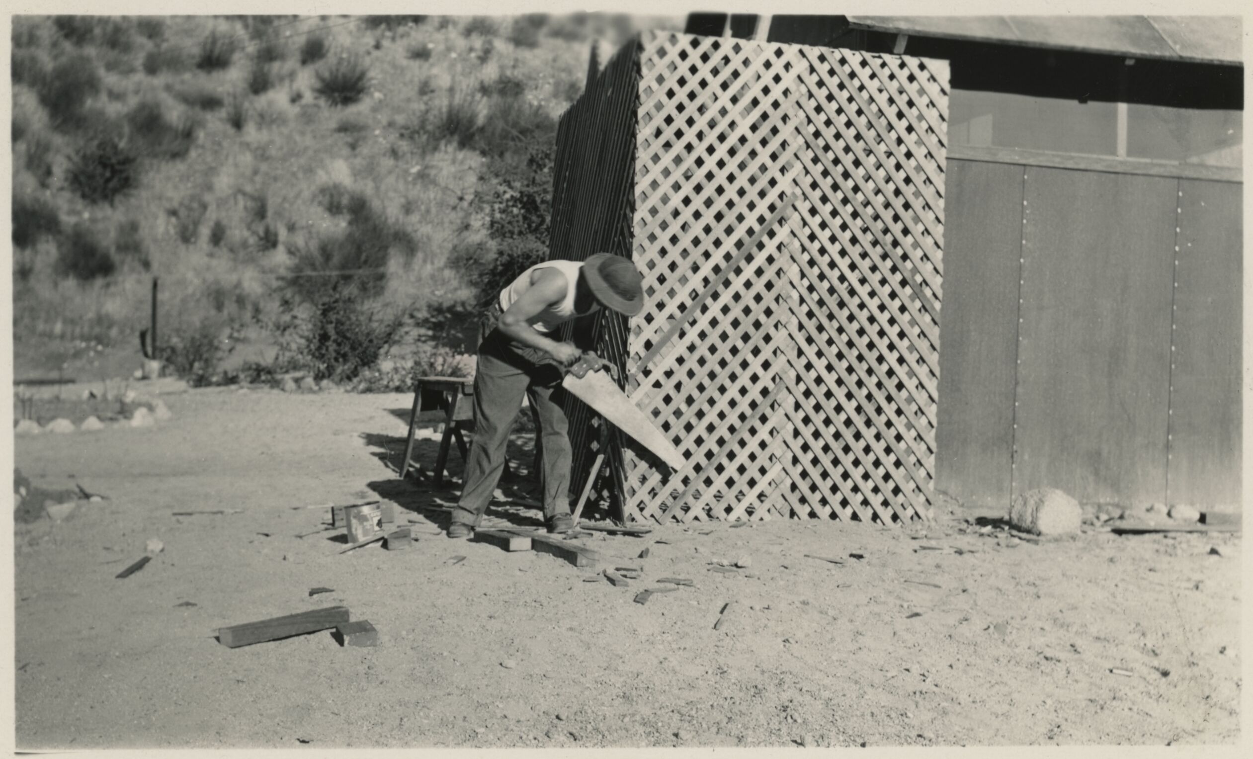 CCC Enrollee Construction Lattice Wall