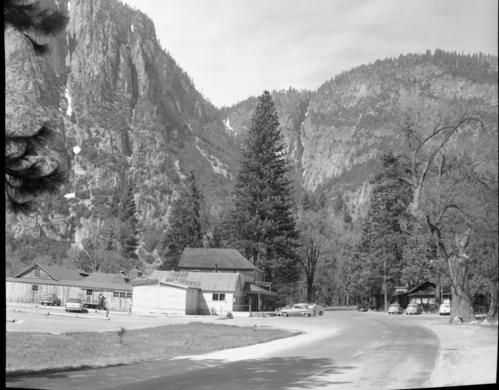View of structures to be eradicated under Misson 66 in Yosemite.