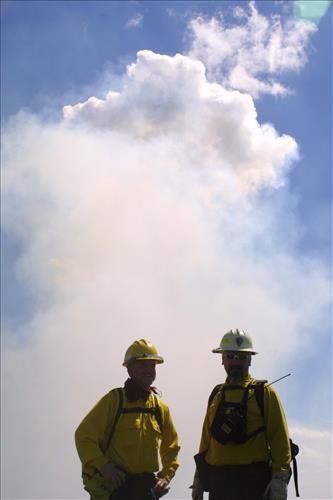 Fort Larned National Historic Site Burn - May 2003
