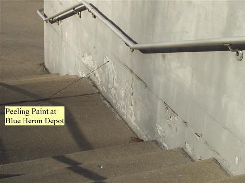 Blue Heron Buildings in need of paint at Big South Fork NRRA in May 2013.