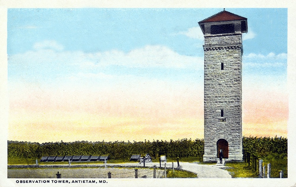 Observation Tower at Bloody Lane built by the U.S. War Department in 1896