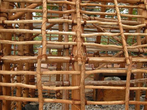 Rebuild Hale o Keawe Scale Model at Pu'uhonua o Honaunau National Historical Park in Spring 2010