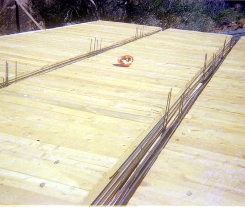 The construction of the Wiley Spring water vault.