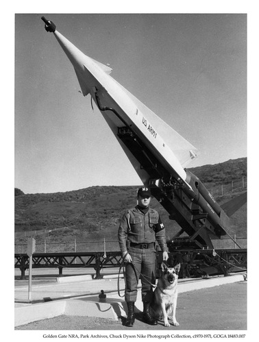 Dog Handler and Nike Missile