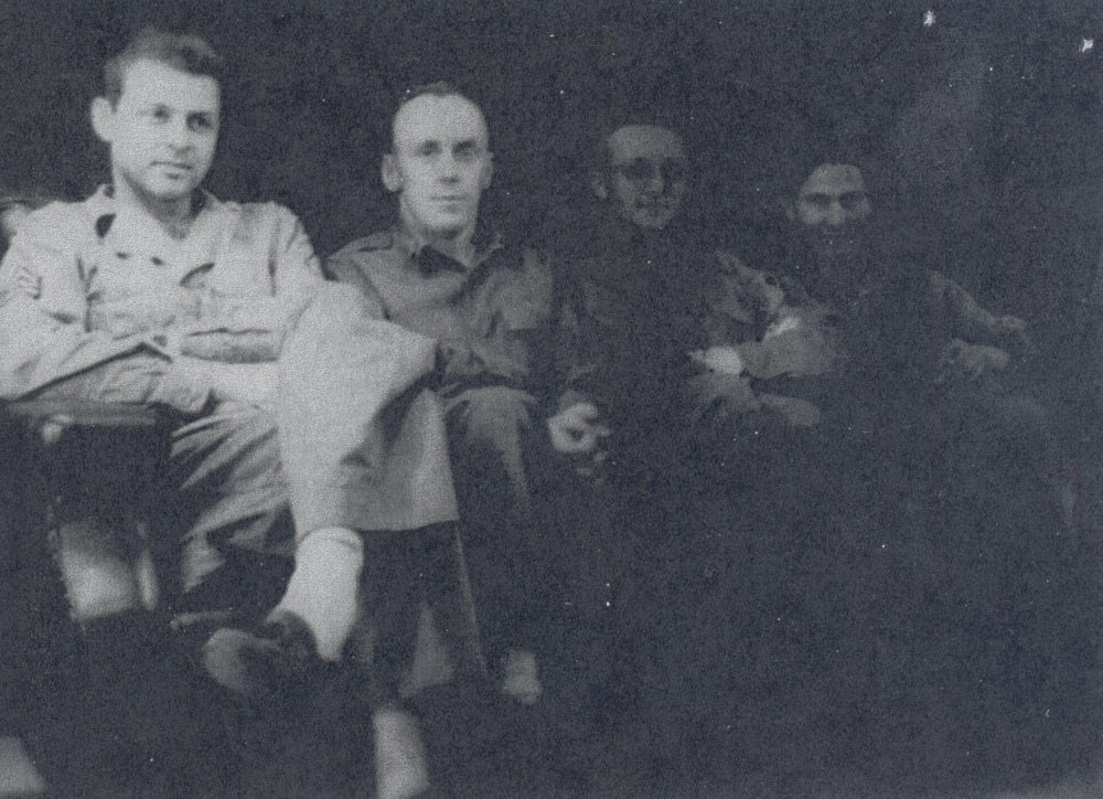 Kiska 1944. Sgt. Zanko, Lt. Dougal, Lt. Thomas and Cpl. Anaya