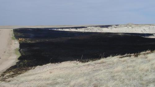 Roadside Prescribed Fire, Badlands National Park, April 25, 2002