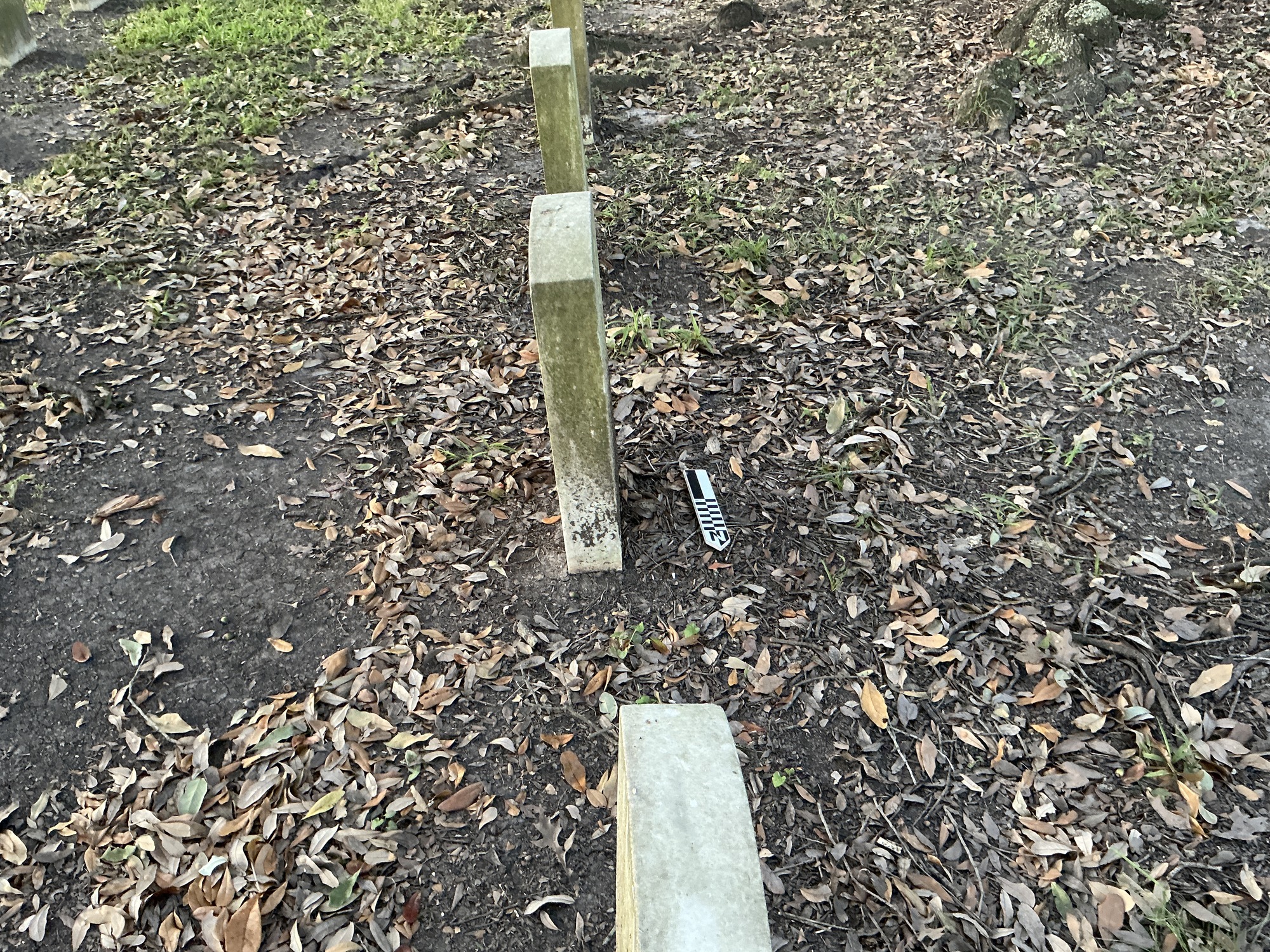 Extra image of upright marble headstone with flat face.