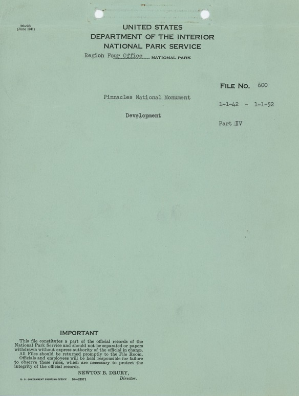 Superintendent's Residence Driveway Construction Memorandum