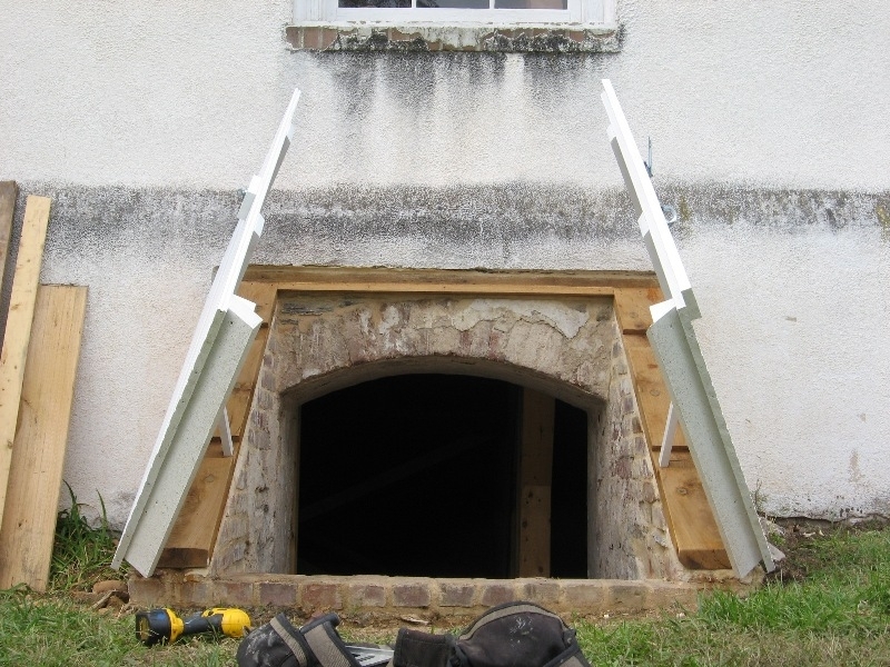 9) New cellar door was constructed to eliminate water infiltration