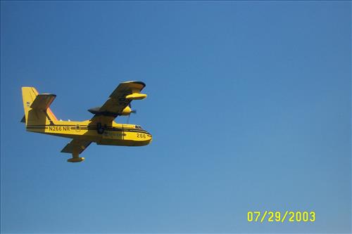 CL-215 used on Robert Fire, Glacier National Park