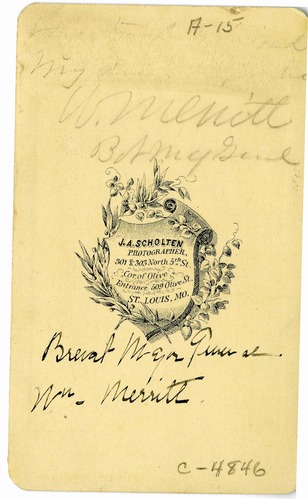 Brevet Major General Wesley Merritt in Civilian Suit and Tie