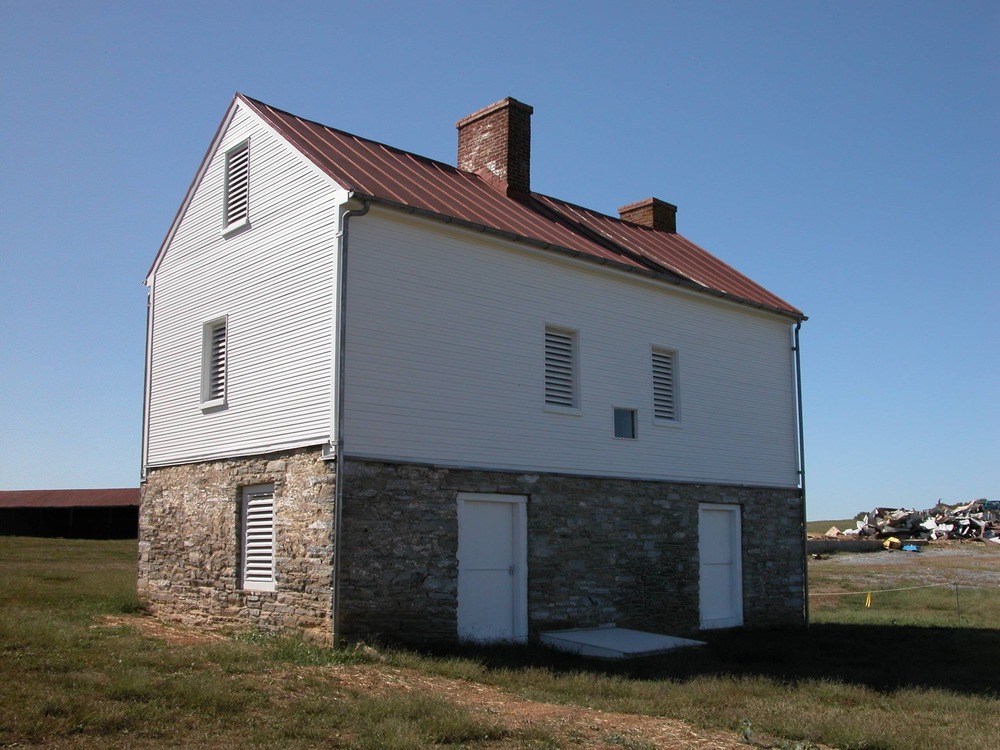 Best Farm Secondary Dwelling House (south and east elevations) after stabilization, 2005