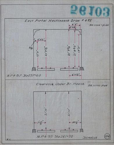 56103.LB--clearance sketches--Structures less than 8 feet from center line of track or less than 22 feet above top of rail [Group 07]
