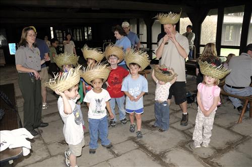 Junior Ranger, Jr. program at Cuyahoga Valley National Park, crafts