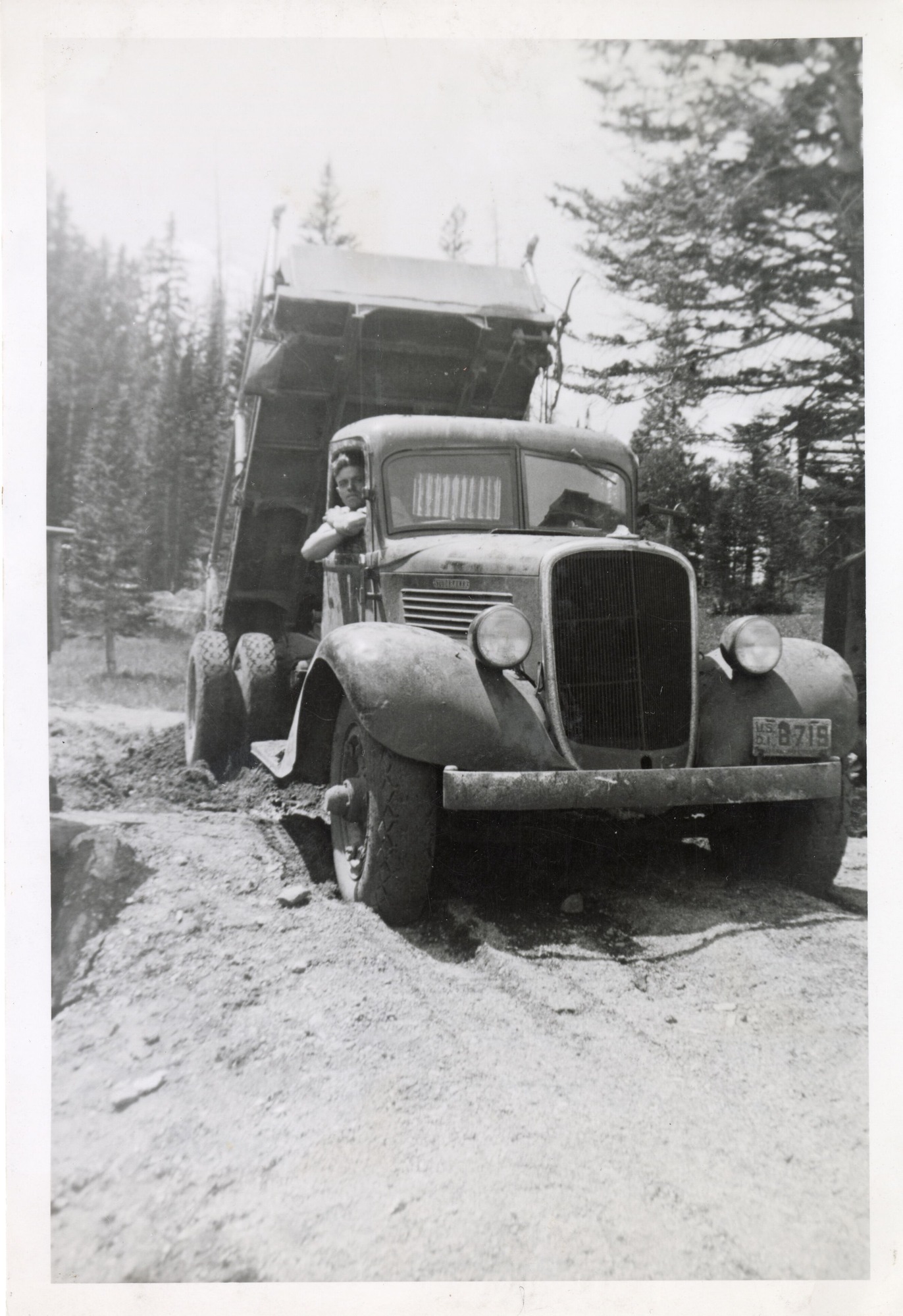 DUMP TRUCK, CCC WORKER AVARD ROGERS COLLECTIONS