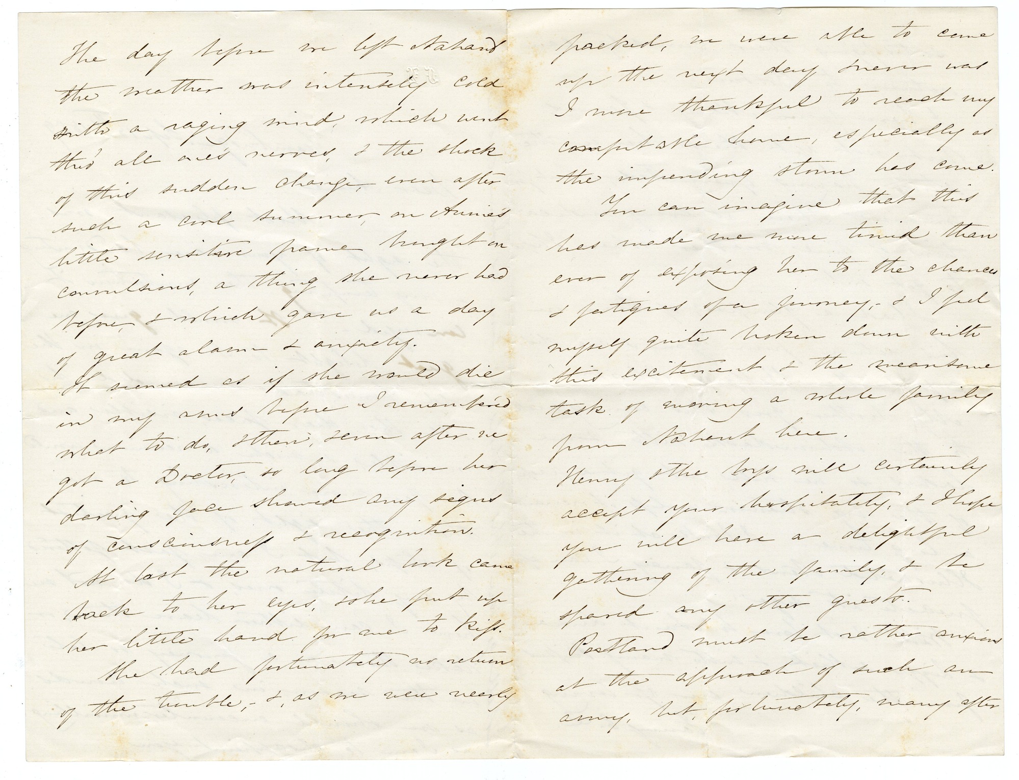 Manuscript letter