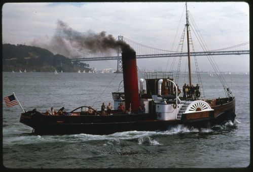 Various views of the Eppleton Hall (built 1914; tugboat) at and near the San Francisco Waterfront