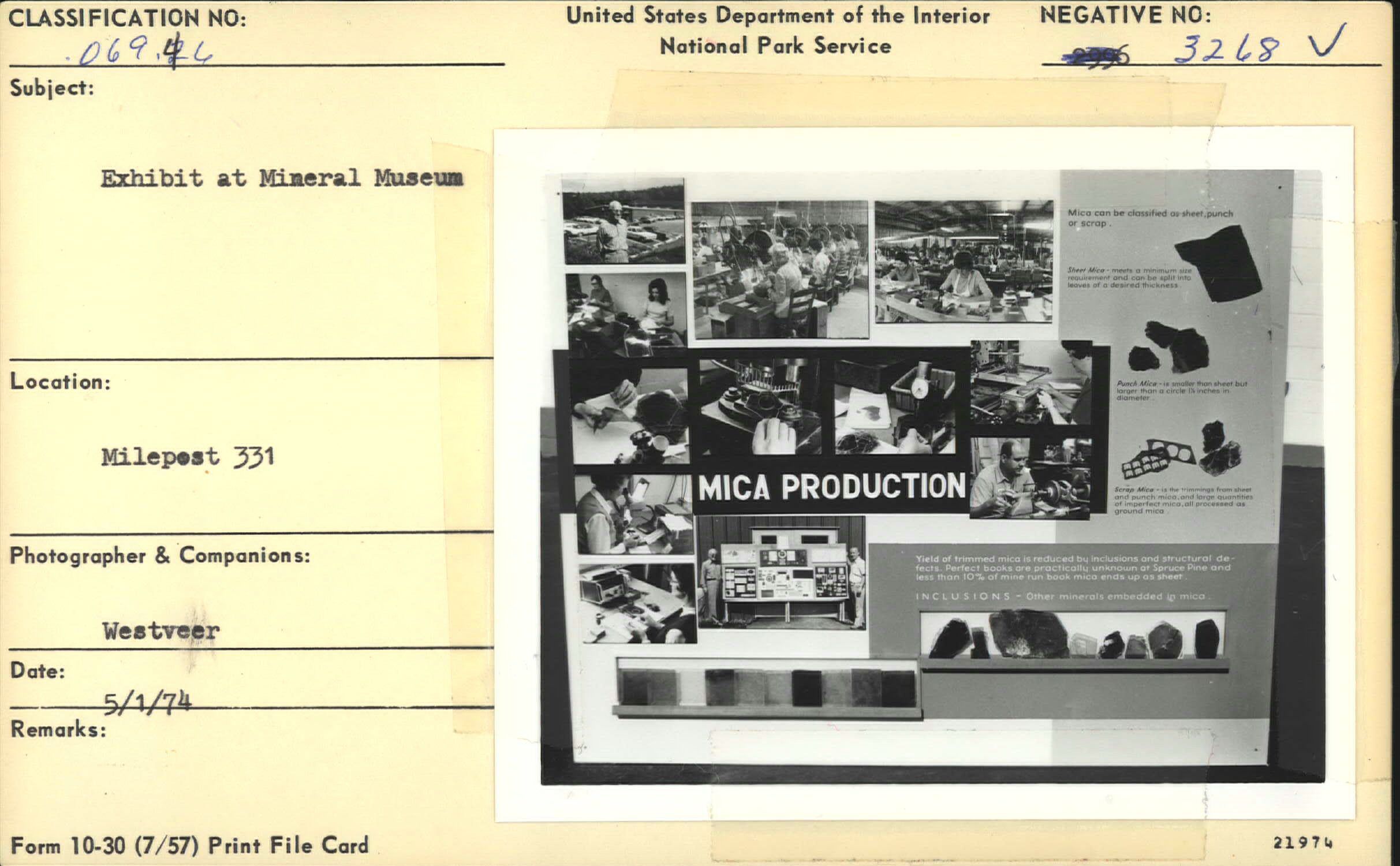 Exhibit on mica production