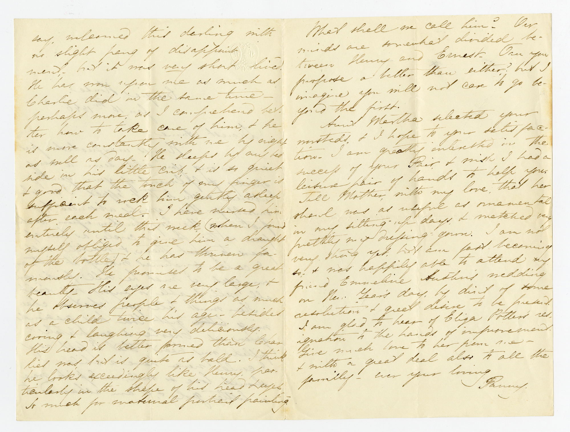 Manuscript letter