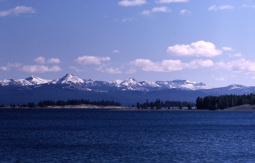 Yellowstone Lake and the Absaroka Mountain Range; 1965; Accession No. 03524