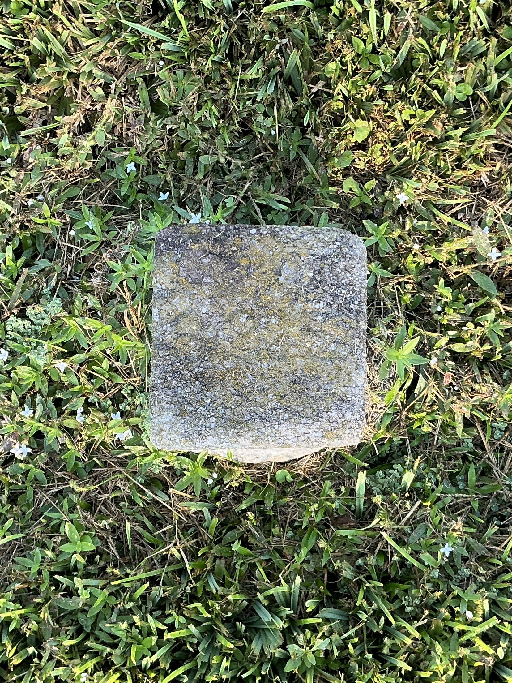 Top of flat marble marker