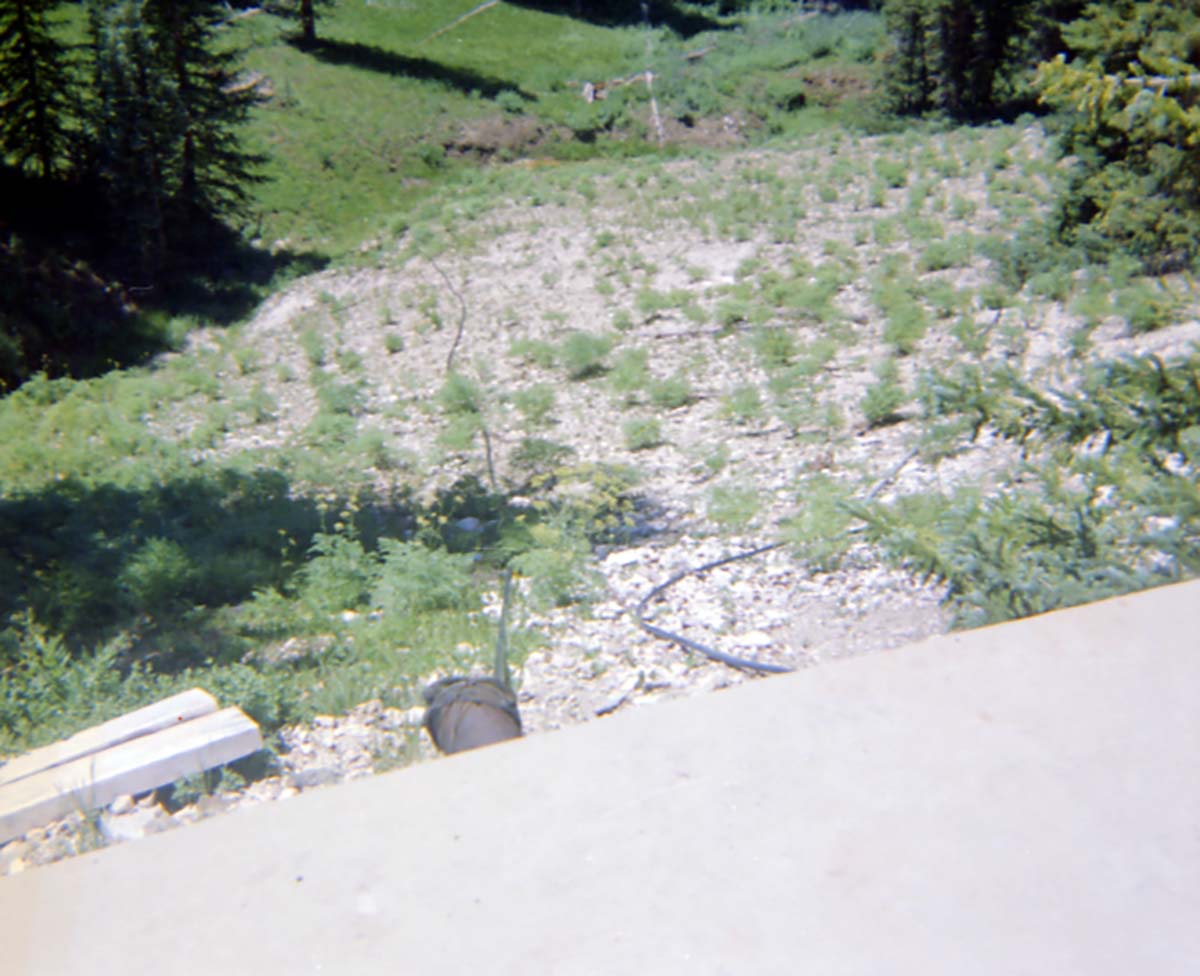 Color photos of aspects of the Cedar Breaks water system.