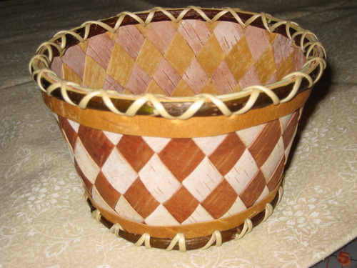 Birch bark basket