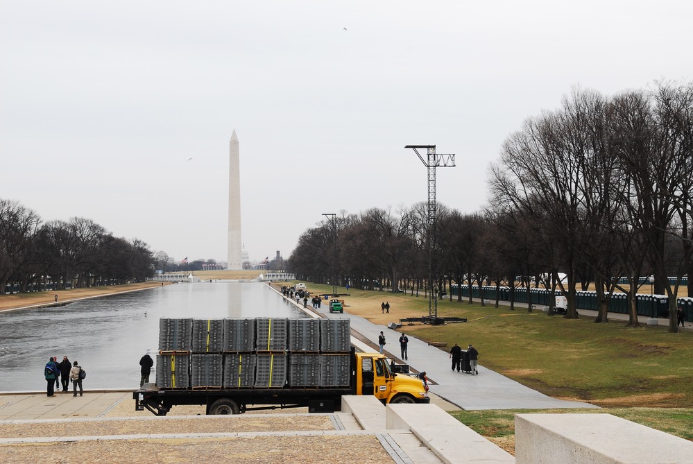 Reflection Pool Staging at Lincoln