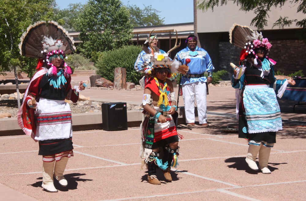 People - Zuni Dancers in Painted Desert Community Complex