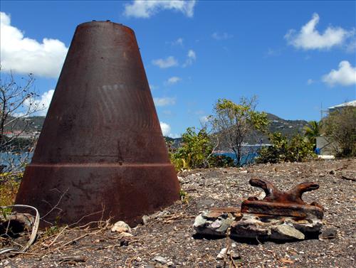 Historic Railings and Bollards at Creque Marine Slipway, 2008