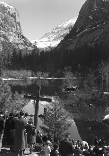 Easter Sunrise Service at Mirror Lake.