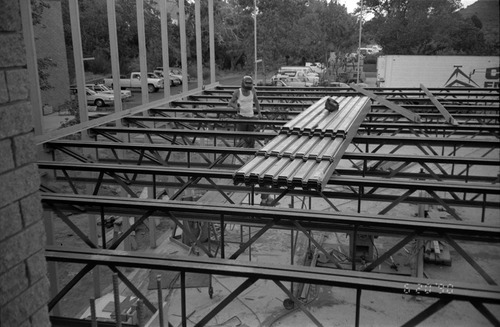 Construction of headquarters addition.