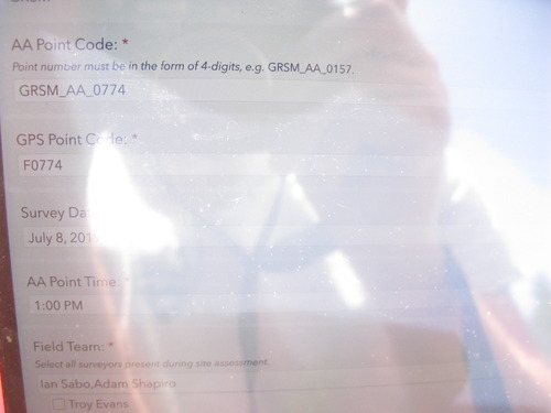GRSM Accuracy Assessment. Plot Code: GRSM_AA_0774_1