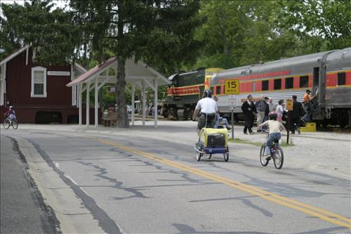 Cuyahoga Valley Scenic Railroad, Loading and Unloading Bikes From Train