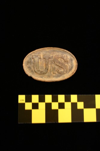 Close-up of U.S. (Union) Belt Buckle (GWMP 513).