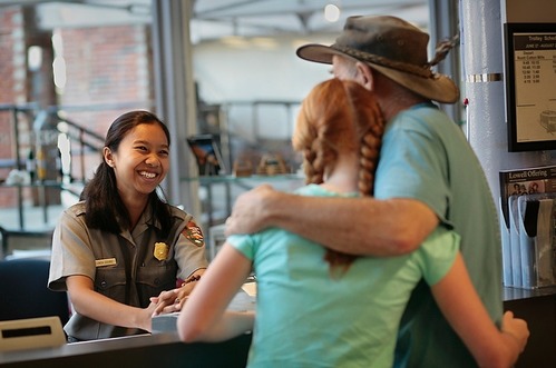 Ranger at Visitor Center front desk.