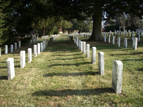 The Soliders¿ National Cemetery at Gettysburg National Military Park in January 2008
