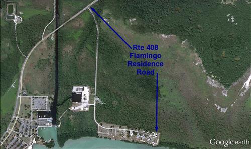 Flamingo paved areas at Everglades National Park in October 2013