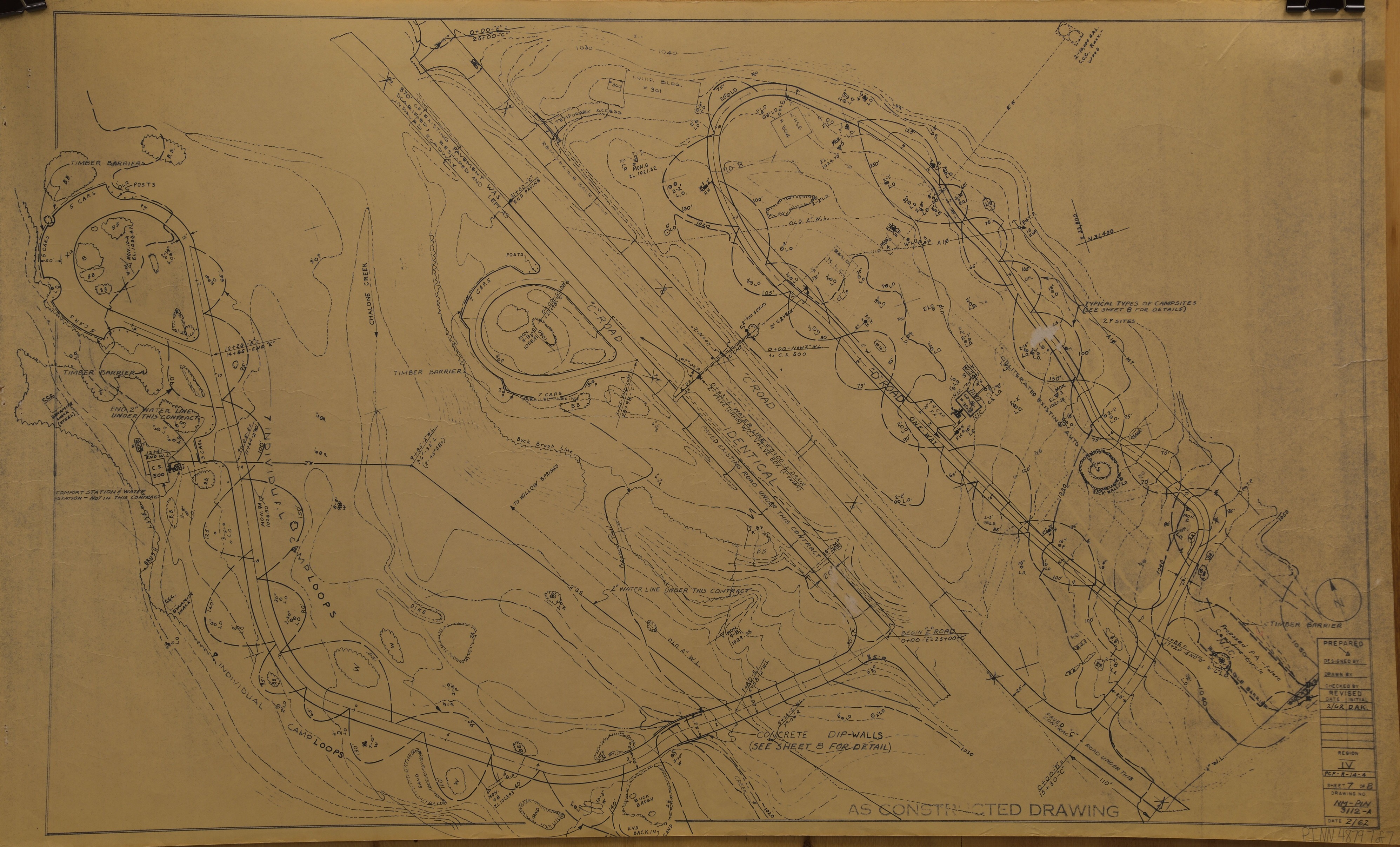 Pinnacles Road Construction Map 1962 (Sheet 7 of 8)
