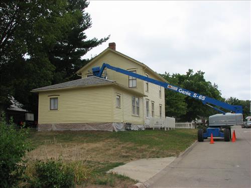 Scrape and Paint Stucture, Repair/Replace Storm Windows and Screens HS-06, Labin Miles House, FY2012