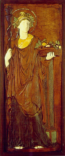 Ceres Panel, Cornelius Vanderbilt II House, New York City, 1881-83. Mahogany, holly wood, bronze, ivory, mother-of-pearl, and marble.