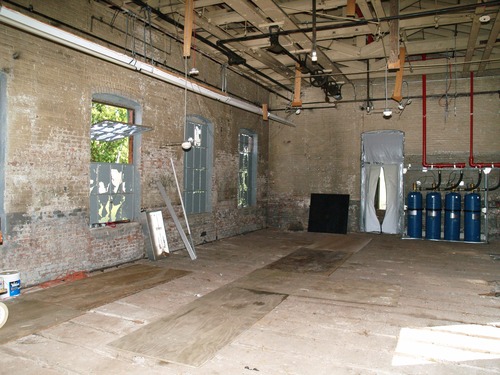 Building 4 was recently gutted in preparation for construction of new offices for the Park's Headquarters.