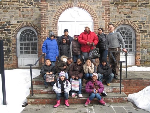 Students participating in the National Parks Foundation program First Bloom visited St. Paul's Church National Historic Site from Manhattan to learn more about this singular NPS site.