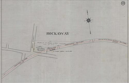 52433.LK--Property Map--Morris and Essex Railroad--Mount Tabor to Dover, NJ