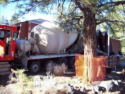 Sunset Crater ARRA Project Photos Replace Sidewalks