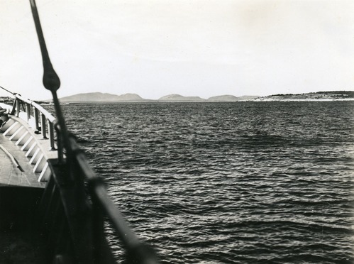 MT. DESERT ISLAND FROM BOAT NEAR GREAT DUCK