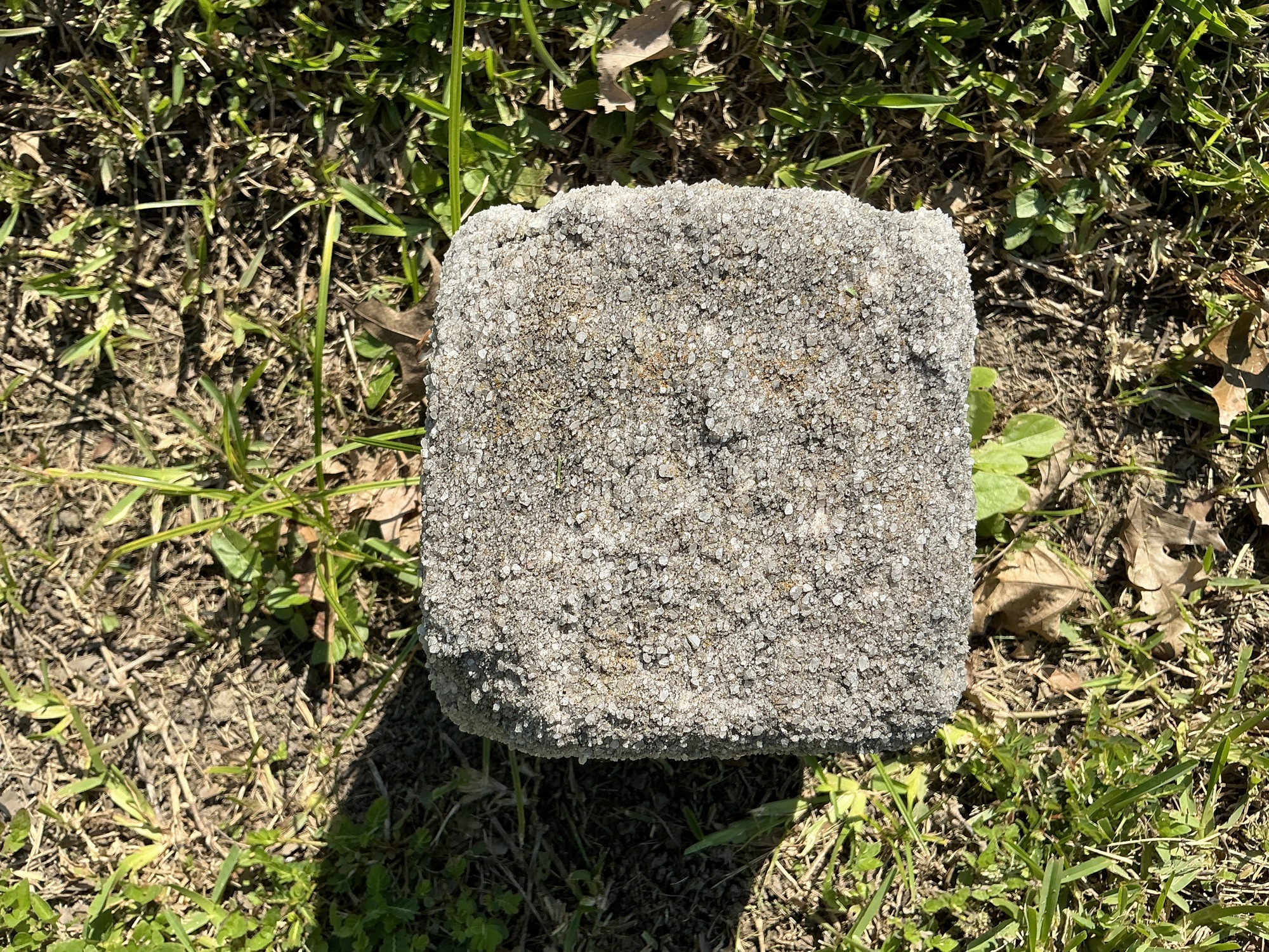 Top of flat marble marker