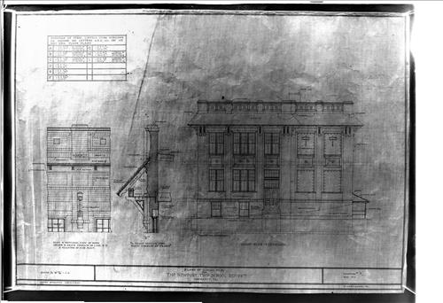 Group 1--Wanamie, PA--Newport Township School District--Plans for school building [1915.05.xx]