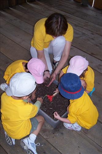 CVEEC Junior Ranger Program, Little Sprouts, Digging for Seeds
